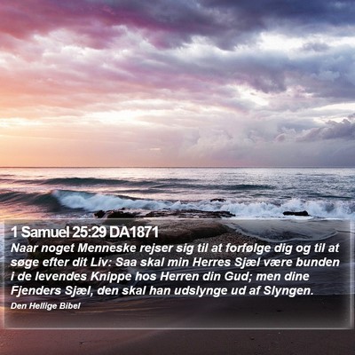 1 Samuel 25:29 DA1871 Bible Verse Image