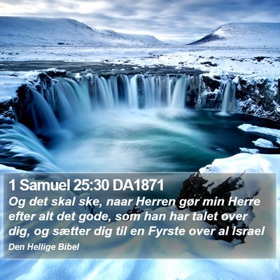 1 Samuel 25:30 DA1871 Bible Verse Image