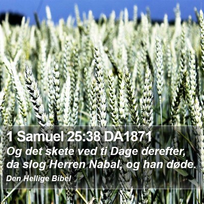 1 Samuel 25:38 DA1871 Bible Verse Image