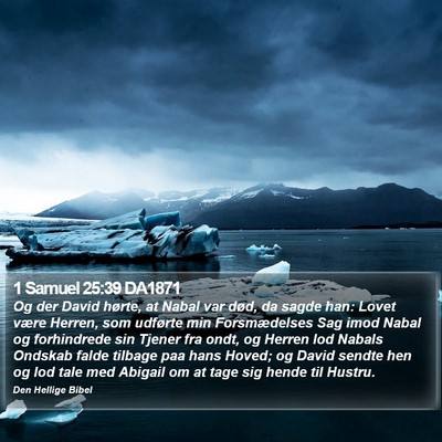 1 Samuel 25:39 DA1871 Bible Verse Image