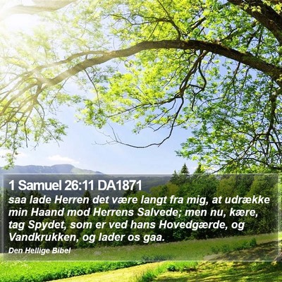 1 Samuel 26:11 DA1871 Bible Verse Image