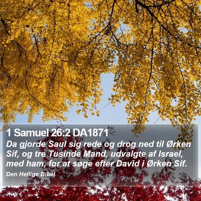 1 Samuel 26:2 DA1871 Bible Verse Image