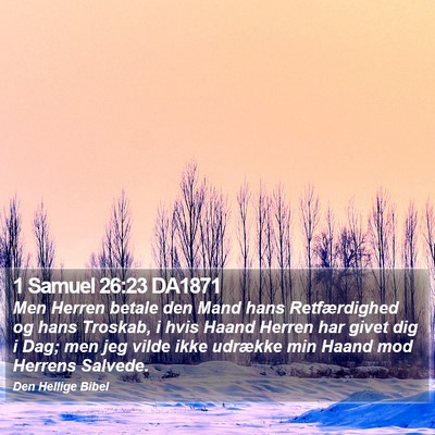 1 Samuel 26:23 DA1871 Bible Verse Image