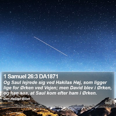 1 Samuel 26:3 DA1871 Bible Verse Image