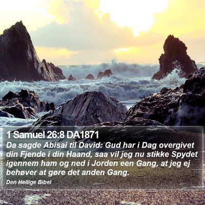 1 Samuel 26:8 DA1871 Bible Verse Image