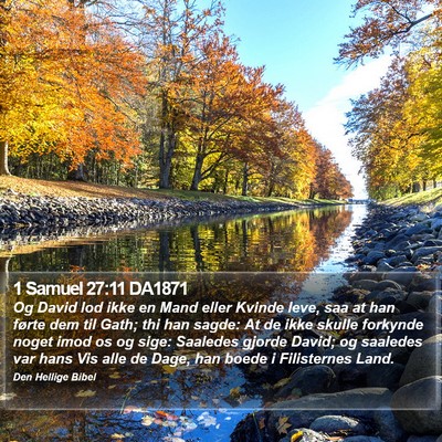 1 Samuel 27:11 DA1871 Bible Verse Image