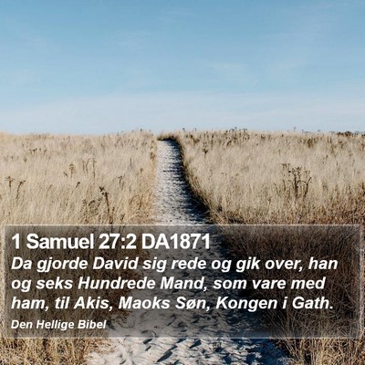 1 Samuel 27:2 DA1871 Bible Verse Image