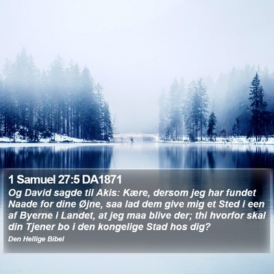 1 Samuel 27:5 DA1871 Bible Verse Image