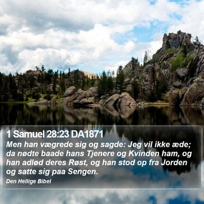 1 Samuel 28:23 DA1871 Bible Verse Image