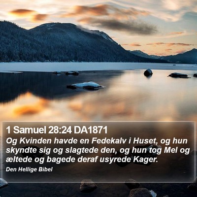 1 Samuel 28:24 DA1871 Bible Verse Image
