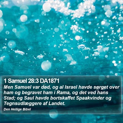 1 Samuel 28:3 DA1871 Bible Verse Image