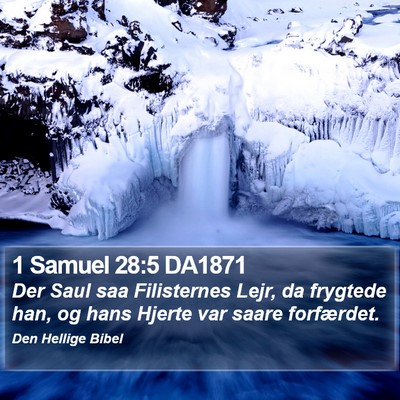 1 Samuel 28:5 DA1871 Bible Verse Image