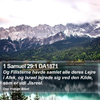 1 Samuel 29:1 DA1871 Bible Verse Image