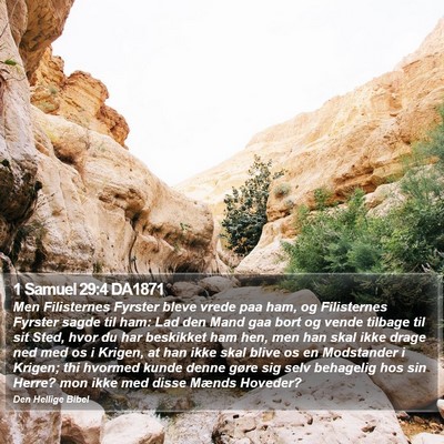 1 Samuel 29:4 DA1871 Bible Verse Image