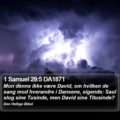 1 Samuel 29:5 DA1871 Bible Verse Image