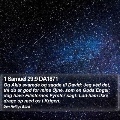 1 Samuel 29:9 DA1871 Bible Verse Image