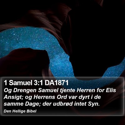 1 Samuel 3:1 DA1871 Bible Verse Image
