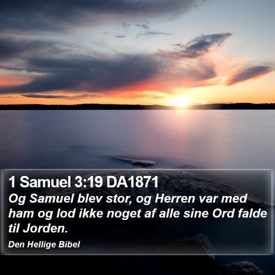 1 Samuel 3:19 DA1871 Bible Verse Image