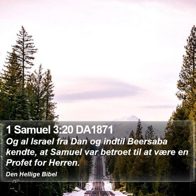 1 Samuel 3:20 DA1871 Bible Verse Image