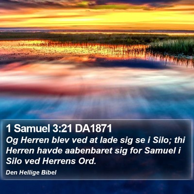 1 Samuel 3:21 DA1871 Bible Verse Image