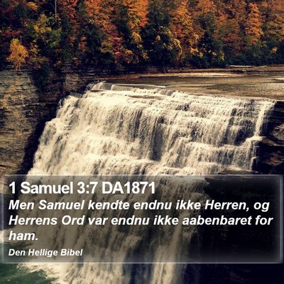 1 Samuel 3:7 DA1871 Bible Verse Image