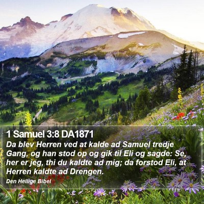 1 Samuel 3:8 DA1871 Bible Verse Image