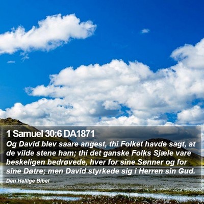 1 Samuel 30:6 DA1871 Bible Verse Image