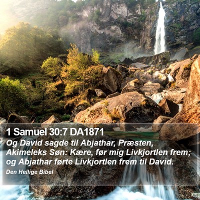 1 Samuel 30:7 DA1871 Bible Verse Image
