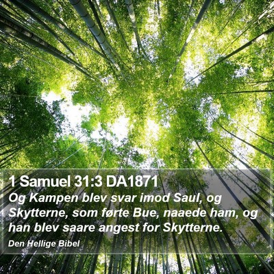 1 Samuel 31:3 DA1871 Bible Verse Image