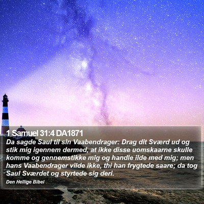 1 Samuel 31:4 DA1871 Bible Verse Image