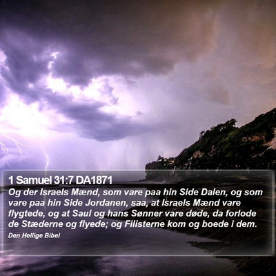 1 Samuel 31:7 DA1871 Bible Verse Image
