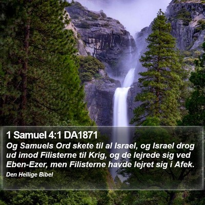 1 Samuel 4:1 DA1871 Bible Verse Image