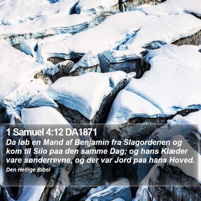 1 Samuel 4:12 DA1871 Bible Verse Image