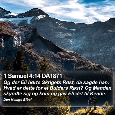 1 Samuel 4:14 DA1871 Bible Verse Image