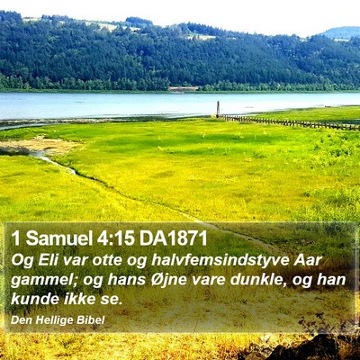 1 Samuel 4:15 DA1871 Bible Verse Image