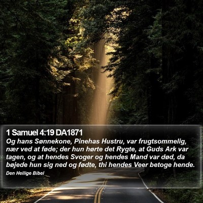 1 Samuel 4:19 DA1871 Bible Verse Image
