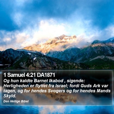 1 Samuel 4:21 DA1871 Bible Verse Image