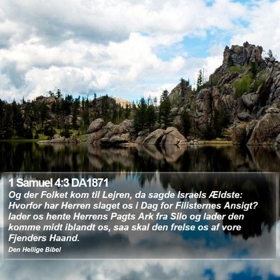 1 Samuel 4:3 DA1871 Bible Verse Image