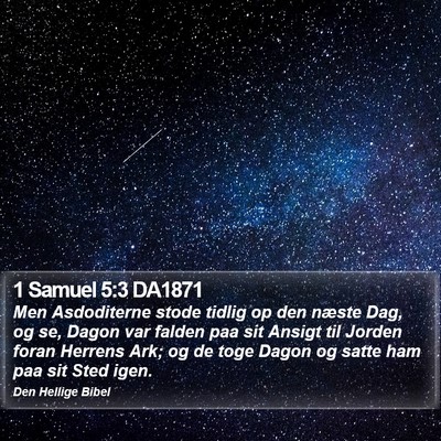 1 Samuel 5:3 DA1871 Bible Verse Image