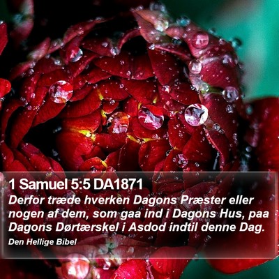 1 Samuel 5:5 DA1871 Bible Verse Image