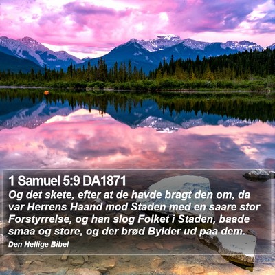 1 Samuel 5:9 DA1871 Bible Verse Image
