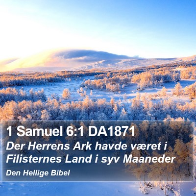 1 Samuel 6:1 DA1871 Bible Verse Image