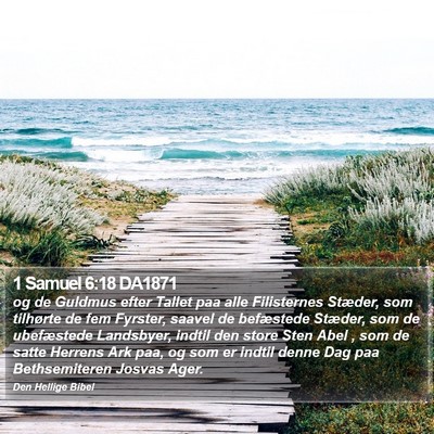1 Samuel 6:18 DA1871 Bible Verse Image
