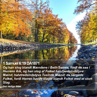 1 Samuel 6:19 DA1871 Bible Verse Image