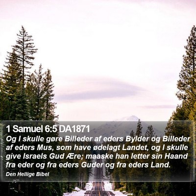 1 Samuel 6:5 DA1871 Bible Verse Image