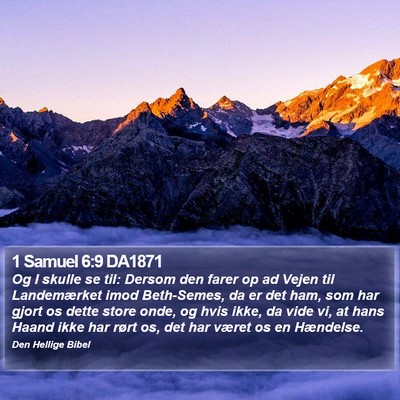 1 Samuel 6:9 DA1871 Bible Verse Image
