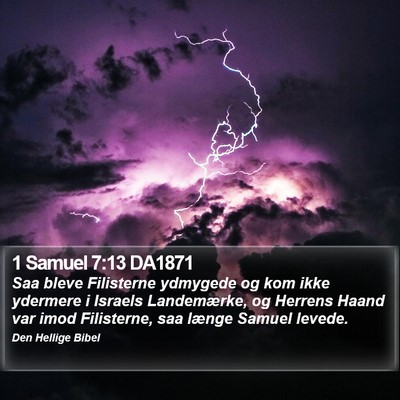 1 Samuel 7:13 DA1871 Bible Verse Image