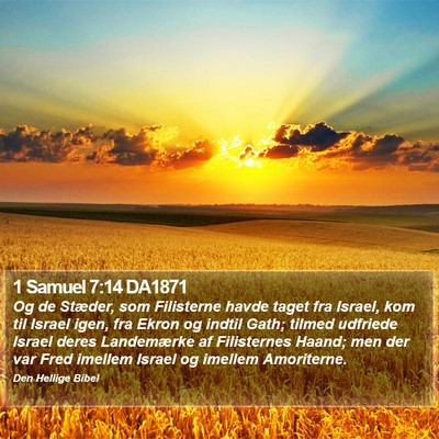 1 Samuel 7:14 DA1871 Bible Verse Image