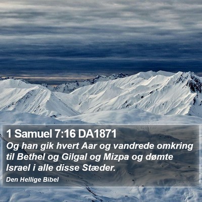 1 Samuel 7:16 DA1871 Bible Verse Image