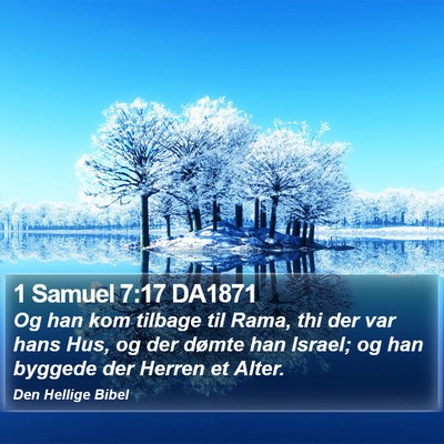 1 Samuel 7:17 DA1871 Bible Verse Image